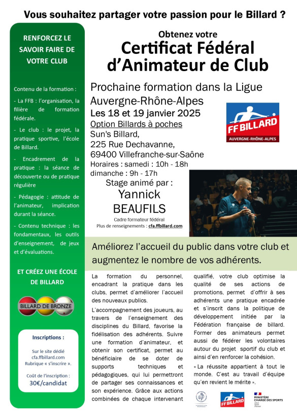 CFA BAP 2025